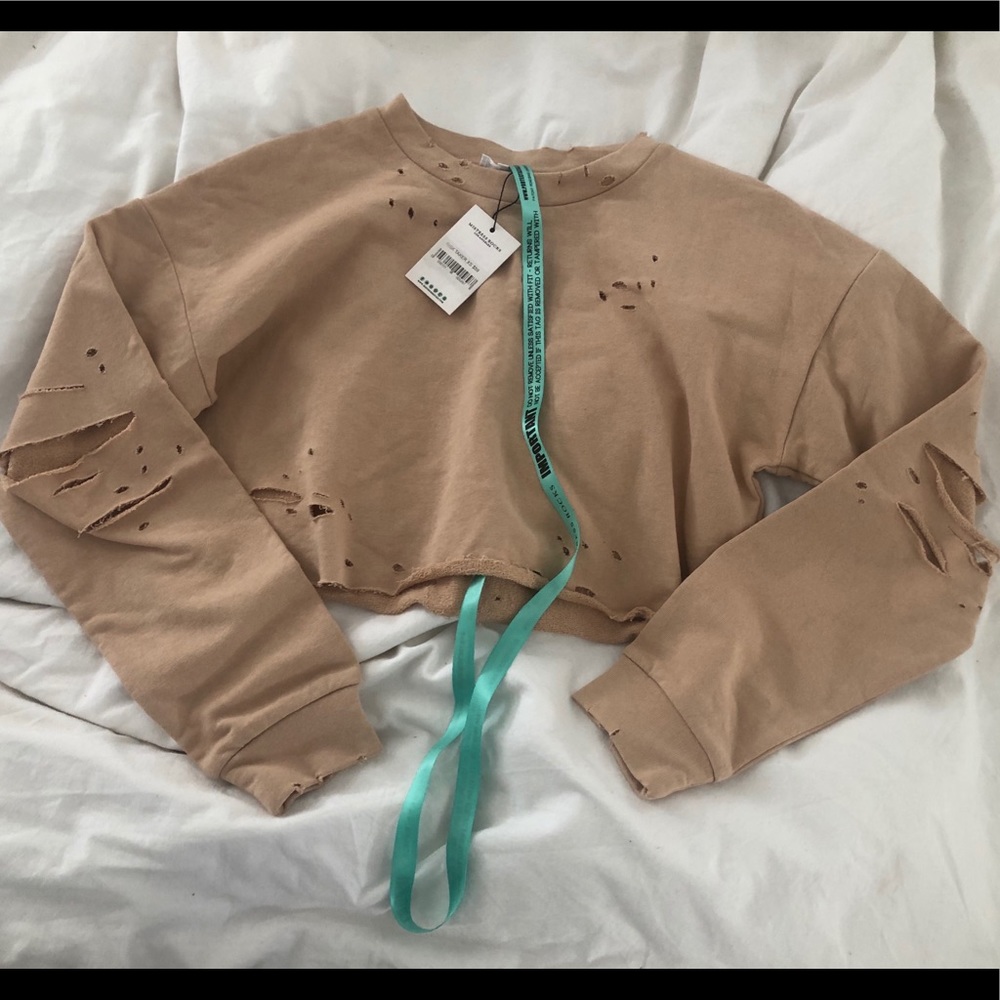 TOPSHOP Cropped sweatshirt